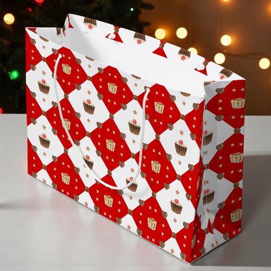 Süßschokolade Leckereien Moderne Weihnachtswasserf Große Geschenktüte