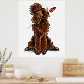 Süßschokolade Poodle Valentine Poster (Küche)