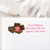 Süßschokolade Rücksendeadressen-Aufkleber (Insitu)