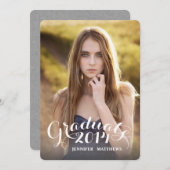 Süßschrift| Einladung zur Graduierung (Vorne/Hinten)