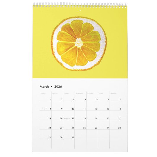 Süßspeise niedliche moderne Illustration Mädchen Kalender (Mär 2026)