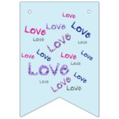 Süßspeise und Party aus Eis Wimpelkette (Dritte Fahne)