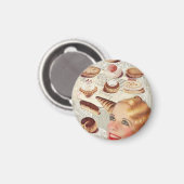 Süßspeisen aus Frankreich Magnet (Vorderseite/Rückseite)