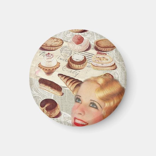Süßspeisen aus Frankreich Magnet (Vorne)