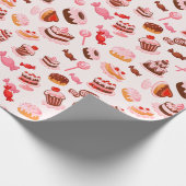 Süßspeisen Geschenkpapier (Ecke)
