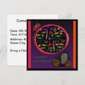 Süßspeisen, Grabstein und Jack Einladung (Vorne/Hinten)