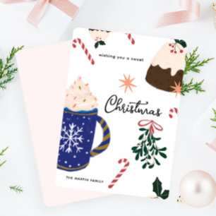 Süßspeisen Illustrierte Feiertage Weihnachten