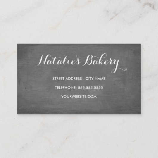 Süßspeisen Leckereien Visitenkarte (Rückseite)