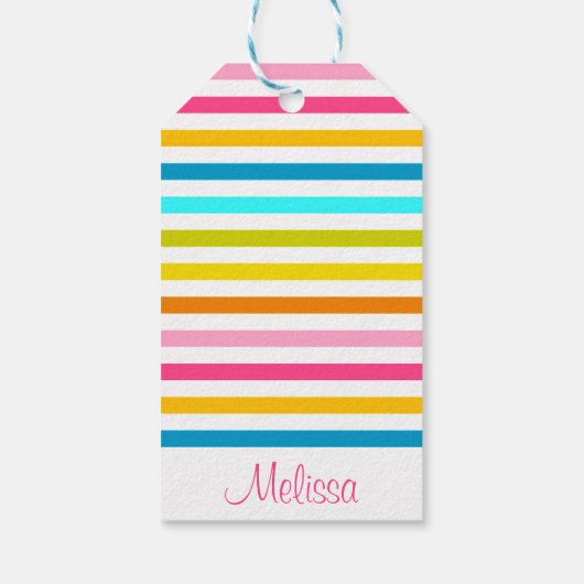 Süßspeisen Sommerfrühlingsstil schick Geschenkanhänger (Rückseite)