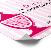 Süßspeisen und Desserttisch Poster (Ecke)