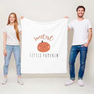 Süßster Kürbis Fleece Blanket niedlicher Fall