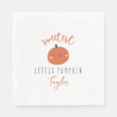 Süßster Kürbiskuchen Individuelle Name Serviette (Vorderseite)