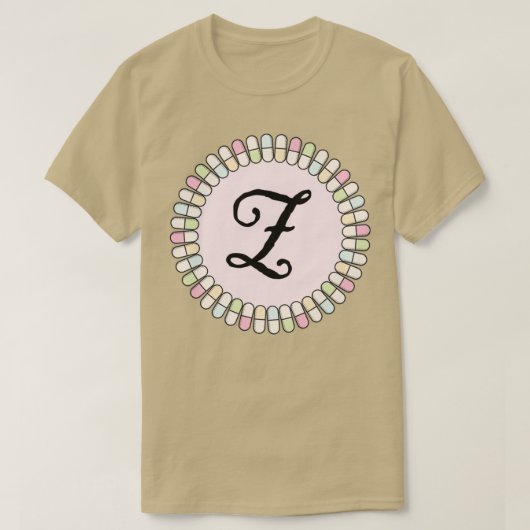 Süßtabletten Initial Z 1 T-Shirt (Design vorne)