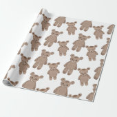 Süßteddy, Braunbär, Weißwaschpapier Geschenkpapier (Ungerollt)