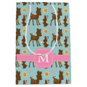 Süßwaldtiere Mit Monogramm Mittlere Geschenktüte (Vorderseite)