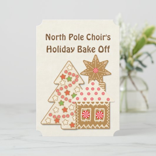 Süßwaren am Nordpol Einladung (Stehend Vorderseite)