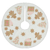 Süßwaren am Nordpol Polyester Weihnachtsbaumdecke (Vorderseite)