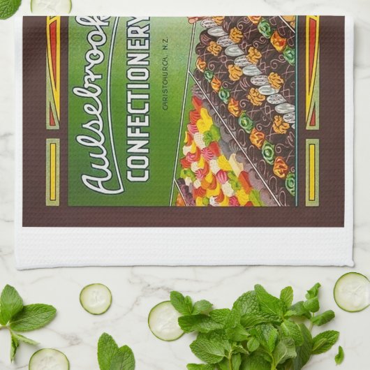 Süßwaren aus Neuseeland Geschirrtuch (Gefaltet)