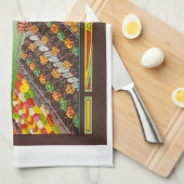 Süßwaren aus Neuseeland Geschirrtuch (Viertel Falte)