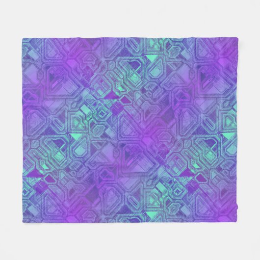 Süßwaren - Beerenblau: Fleecedecke (Vorderseite (Horizontal))