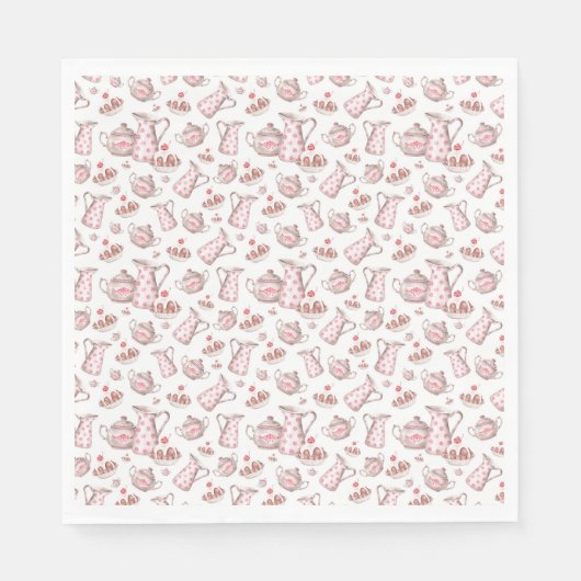 Süßwaren für Aquarellgebäck Serviette (Vorderseite)