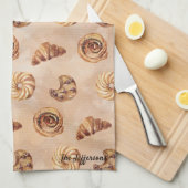 Süßwaren für Wasserfarben Patisserie Food Brunch Geschirrtuch (Viertel Falte)