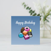 Süßwaren Geburtstagskarte Karte (Stehend Vorderseite)