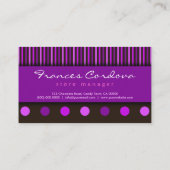 Süßwaren im Süßwarengeschäft - Visitenkarte (Rückseite)