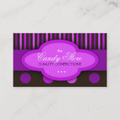 Süßwaren im Süßwarengeschäft - Visitenkarte (Vorderseite)