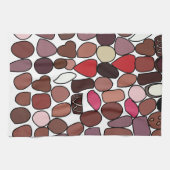 Süßwaren mit Schokolade Geschirrtuch (Horizontal)