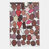 Süßwaren mit Schokolade Geschirrtuch (Vertikal)