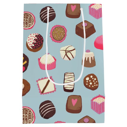 Süßwaren mit Schokolade Mittlere Geschenktüte (Rückseite)