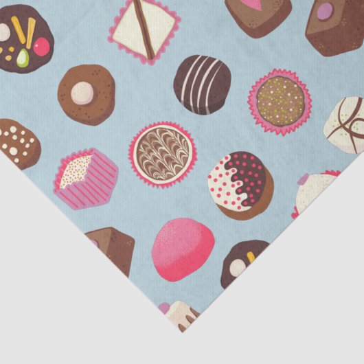 Süßwaren mit Schokolade Seidenpapier (Detail)