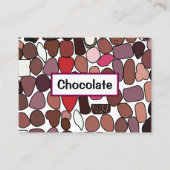 Süßwaren mit Schokolade Visitenkarte (Vorderseite)