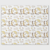 Süßwaren Schirme, Regenwolken, Blume Geschenkpapier (Flach)