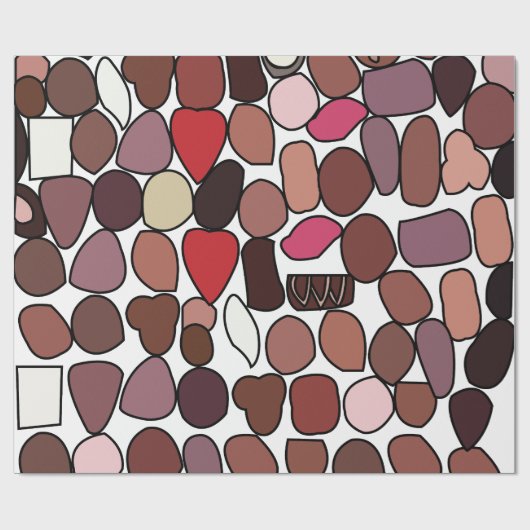 Süßwaren Schokolade Geburtstag Geschenkpapier (Flach)