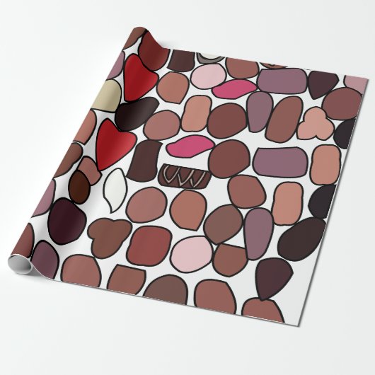 Süßwaren Schokolade Geburtstag Geschenkpapier (Ungerollt)
