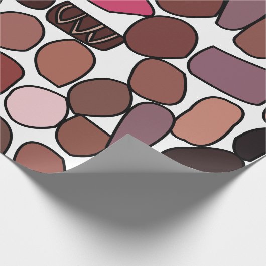 Süßwaren Schokolade Geburtstag Geschenkpapier (Ecke)