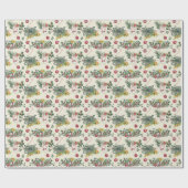 Süßwaren, Spielzeug, Blume und Obst Geschenkpapier (Flach)