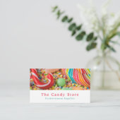 Süßwaren, Süßwaren Visitenkarte (Stehend Vorderseite)