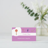 Süßwaren, Süßwaren Visitenkarte (Stehend Vorderseite)