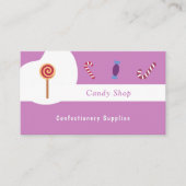 Süßwaren, Süßwaren Visitenkarte (Vorderseite)