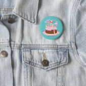 Süßwaren und Schokoladenkuchen zum Geburtstag Button (Beispiel)