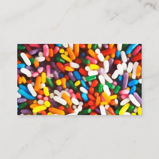 Süßwaren Visitenkarte (Rückseite)