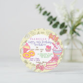 Süßwarenbäckerei und Getränke Feiertagskarte (Stehend Vorderseite)