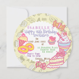 Süßwarenbäckerei und Getränke Feiertagskarte