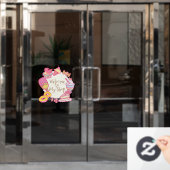 Süßwarenbäckerei und Getränke Fensteraufkleber (Büro Tür)