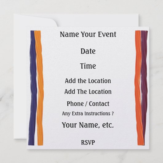 Süßwarencreme — SRF Einladung (Rückseite)