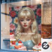 Süßwarenfenster Fensteraufkleber (Café-Fenster)