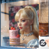 Süßwarenfenster Fensteraufkleber (Café-Fenster)